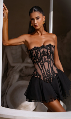 nara corset reagan skort